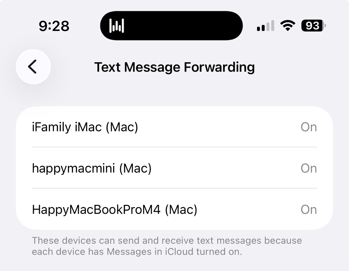 Text Message Forwarding στο iPhone – ενεργοποίηση SMS forwarding προς τον Mac